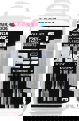 General Purpose Hole Saw Kit: 4 Pc, 3/16 to 3/8